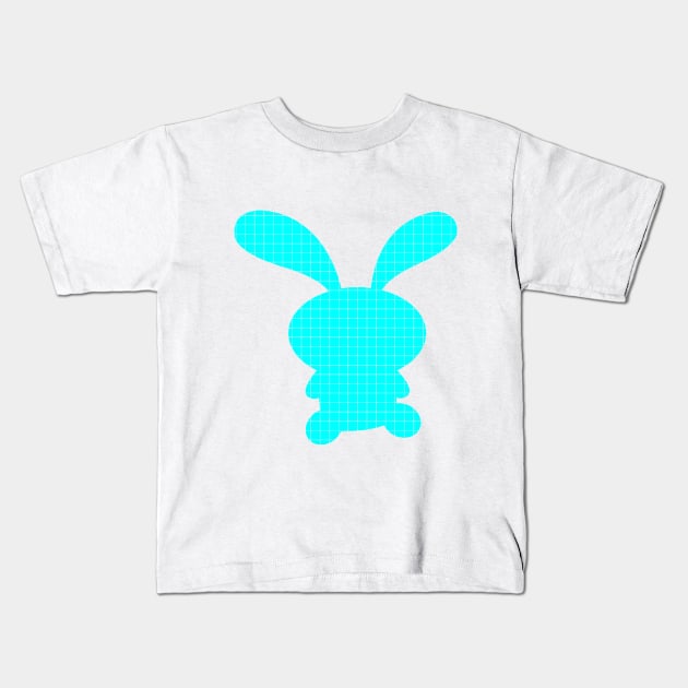 Bunny pixel art Kids T-Shirt by MICRO-X